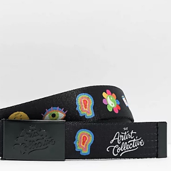 Colorful reversible DIY style belt, brand new and adjustable size from 42in-22in - Picture 2 of 9